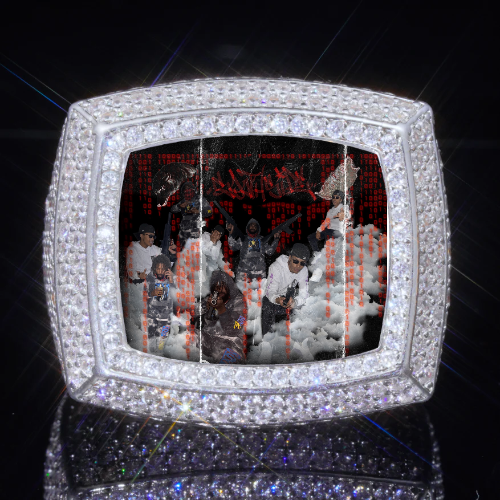 3D CUSTOM PICTURE ICED RING
