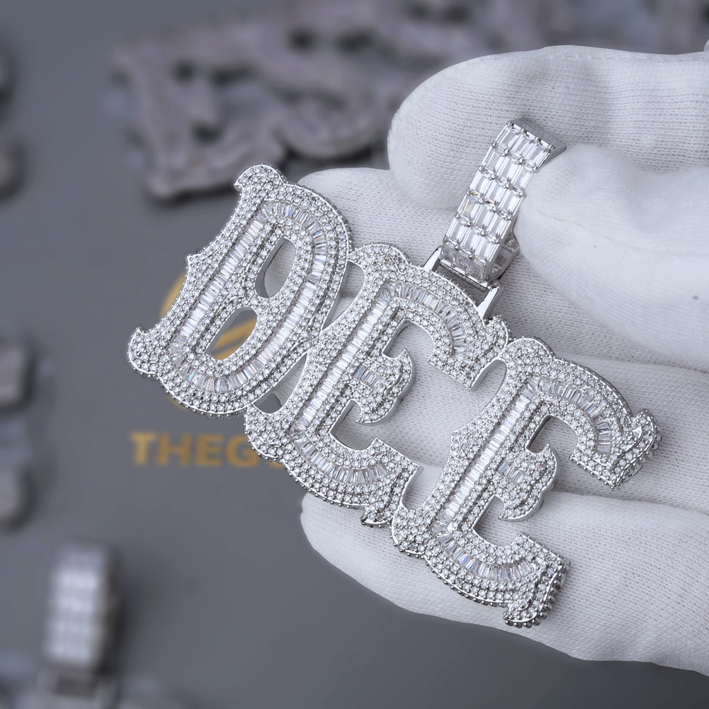 Custom Letters Freibeuter Font Necklace
