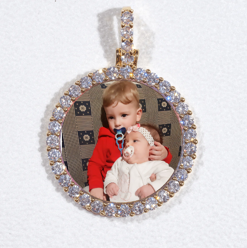 3D CIRCLE CUSTOM PICTURE PENDANT SMALL SIZE