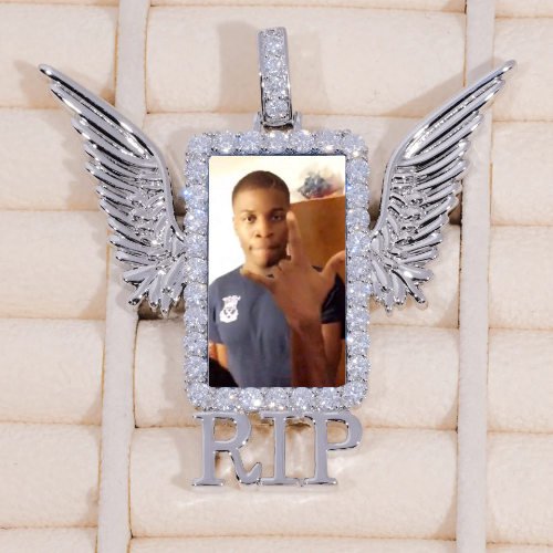 RIP WING 3D CUSTOM PICTURE PENDANT