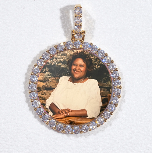 3D CIRCLE CUSTOM PICTURE PENDANT SMALL SIZE