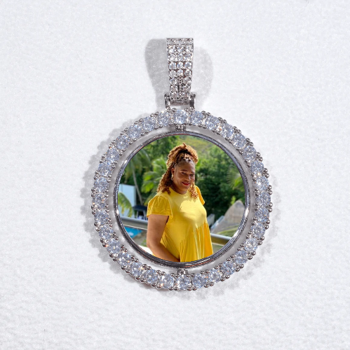 3D Spinning 2-Faced Custom Picture Pendant