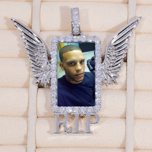 RIP WING 3D CUSTOM PICTURE PENDANT