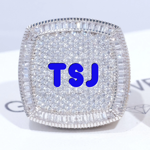 CUSTOM LETTER 3D ICED RING
