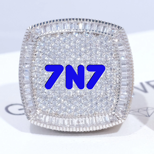 CUSTOM LETTER 3D ICED RING