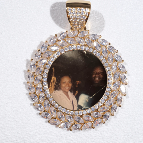Large 3D Wheat Ear Custom Picture Pendant