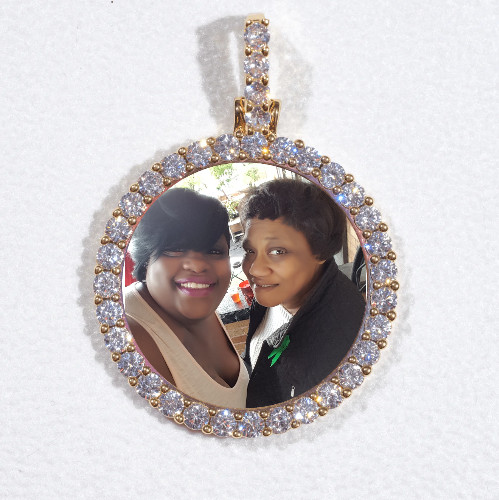3D CIRCLE CUSTOM PICTURE PENDANT SMALL SIZE