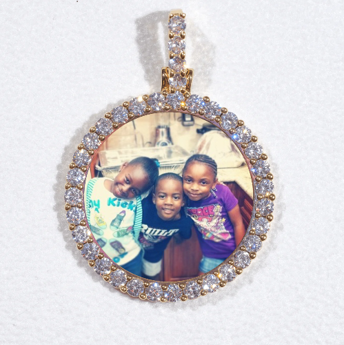 3D CIRCLE CUSTOM PICTURE PENDANT SMALL SIZE