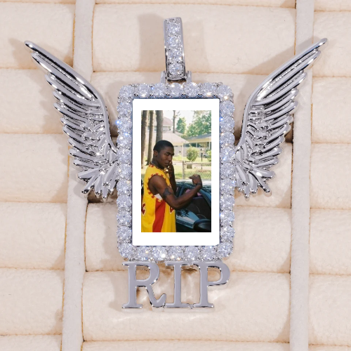 RIP WING 3D CUSTOM PICTURE PENDANT