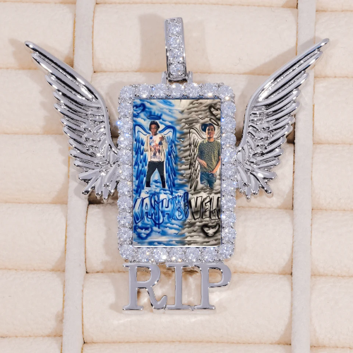 RIP WING 3D CUSTOM PICTURE PENDANT