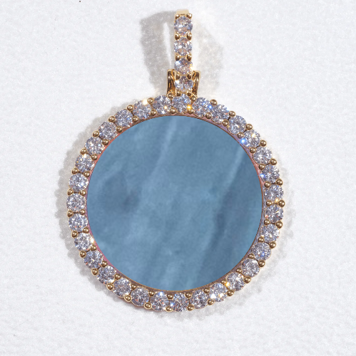 3D CIRCLE CUSTOM PICTURE PENDANT SMALL SIZE