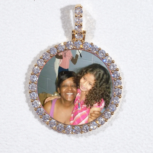 3D CIRCLE CUSTOM PICTURE PENDANT SMALL SIZE