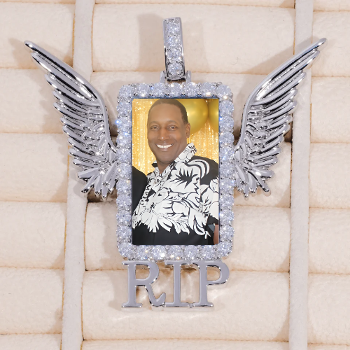 RIP WING 3D CUSTOM PICTURE PENDANT