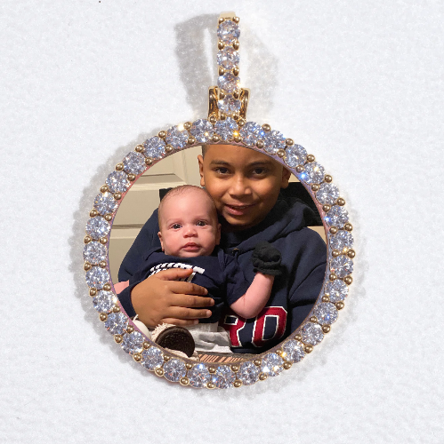 3D CIRCLE CUSTOM PICTURE PENDANT SMALL SIZE