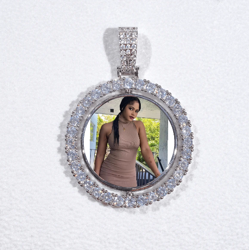 3D Spinning 2-Faced Custom Picture Pendant