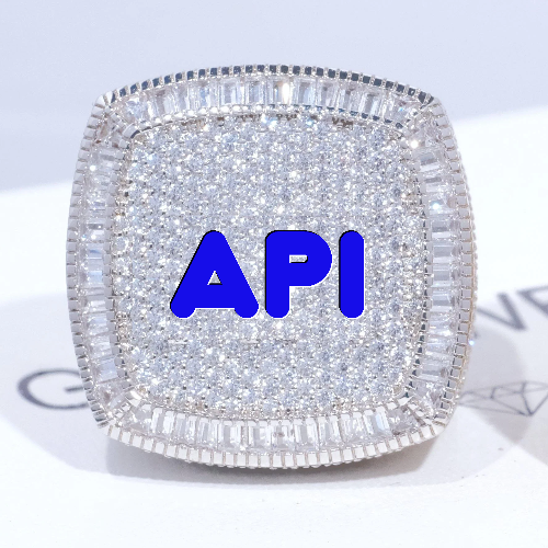 CUSTOM LETTER 3D ICED RING