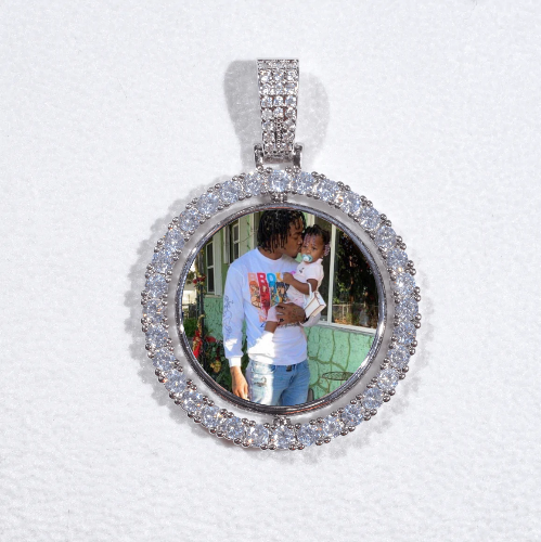3D Spinning 2-Faced Custom Picture Pendant