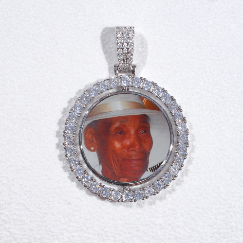 3D Spinning 2-Faced Custom Picture Pendant