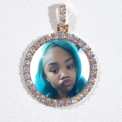 3D CIRCLE CUSTOM PICTURE PENDANT SMALL SIZE