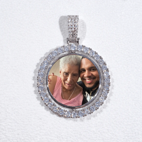 3D Spinning 2-Faced Custom Picture Pendant