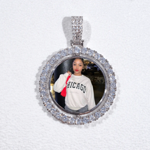 3D Spinning 2-Faced Custom Picture Pendant