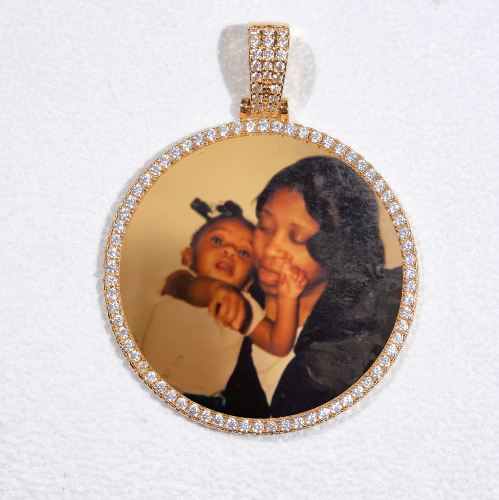 MEDIUM 3D CIRCLE CUSTOM PICTURE PENDANT