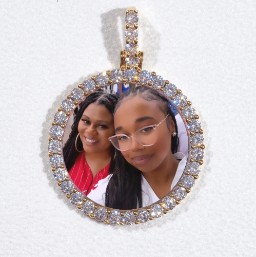 3D CIRCLE CUSTOM PICTURE PENDANT SMALL SIZE