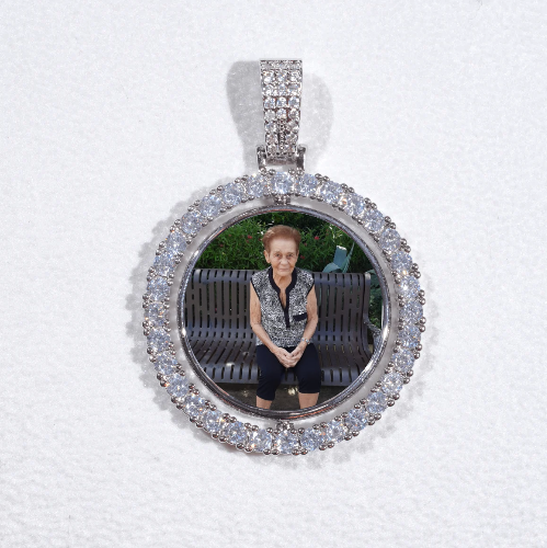 3D Spinning 2-Faced Custom Picture Pendant