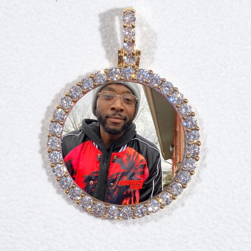 3D CIRCLE CUSTOM PICTURE PENDANT SMALL SIZE