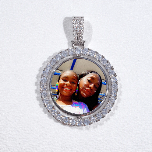 3D Spinning 2-Faced Custom Picture Pendant