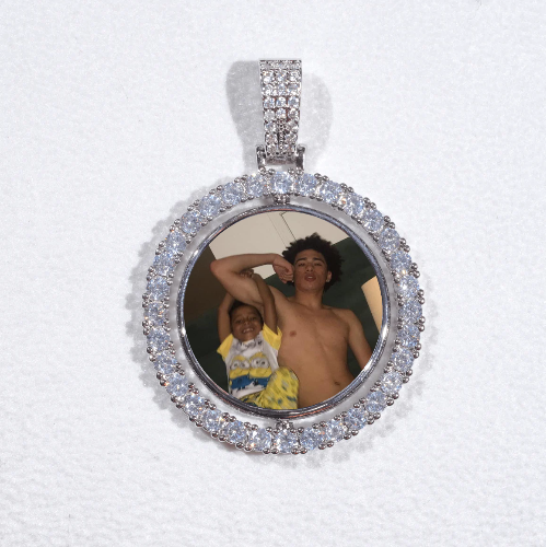 3D Spinning 2-Faced Custom Picture Pendant