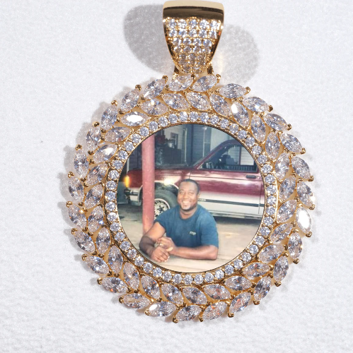 Large 3D Wheat Ear Custom Picture Pendant