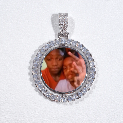 3D Spinning 2-Faced Custom Picture Pendant