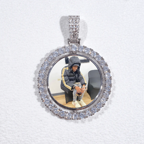3D Spinning 2-Faced Custom Picture Pendant