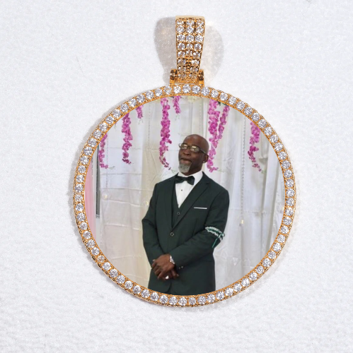 MEDIUM 3D CIRCLE CUSTOM PICTURE PENDANT