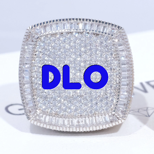 CUSTOM LETTER 3D ICED RING