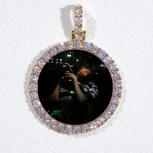 3D CIRCLE CUSTOM PICTURE PENDANT SMALL SIZE