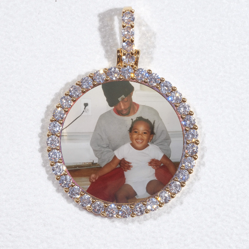 3D CIRCLE CUSTOM PICTURE PENDANT SMALL SIZE