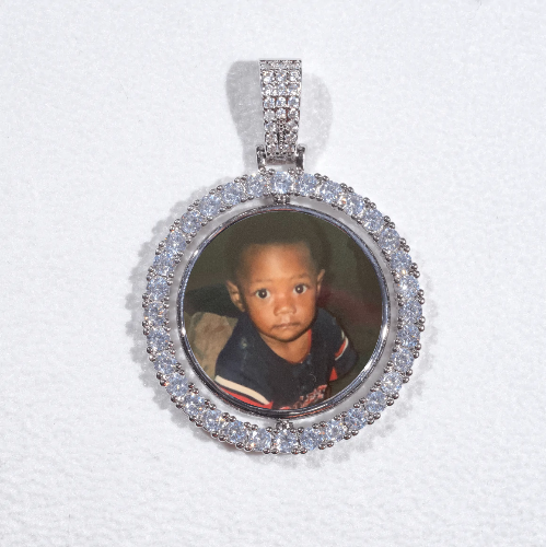 3D Spinning 2-Faced Custom Picture Pendant