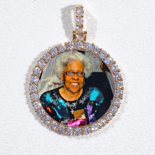 3D CIRCLE CUSTOM PICTURE PENDANT SMALL SIZE