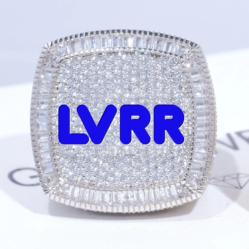 CUSTOM LETTER 3D ICED RING
