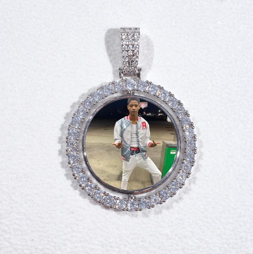 3D Spinning 2-Faced Custom Picture Pendant