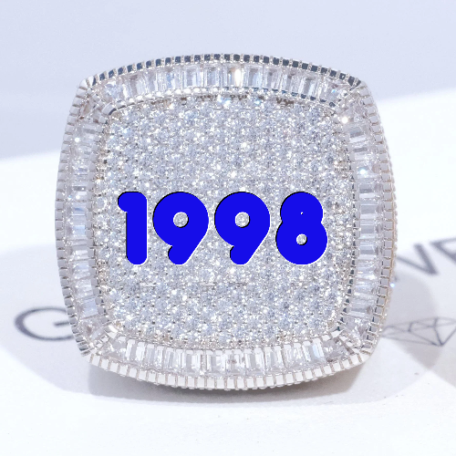 CUSTOM LETTER 3D ICED RING