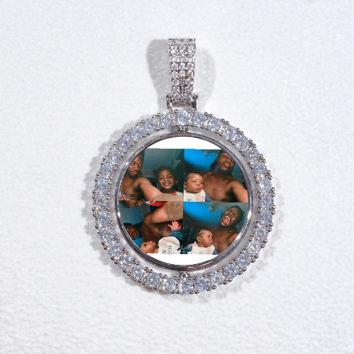 3D Spinning 2-Faced Custom Picture Pendant