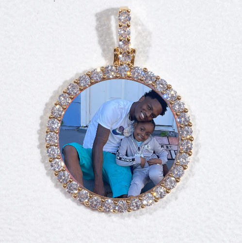 3D CIRCLE CUSTOM PICTURE PENDANT SMALL SIZE