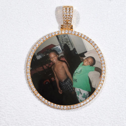 MEDIUM 3D CIRCLE CUSTOM PICTURE PENDANT