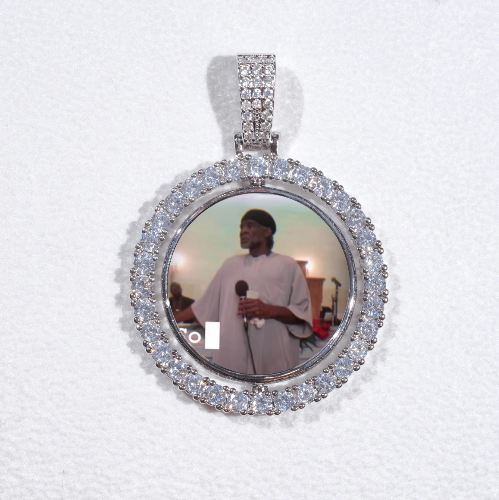 3D Spinning 2-Faced Custom Picture Pendant