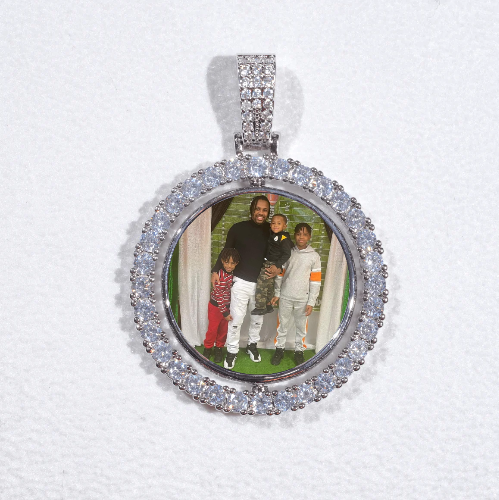 3D Spinning 2-Faced Custom Picture Pendant