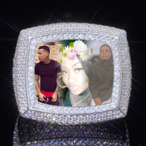 3D CUSTOM PICTURE ICED RING
