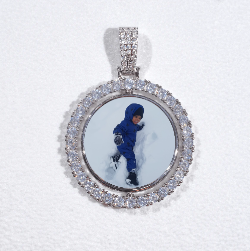 3D Spinning 2-Faced Custom Picture Pendant